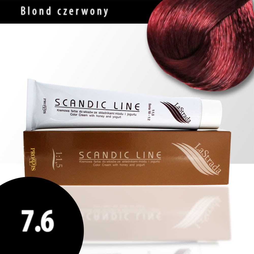 SCANDIC Line Profis lastrada farba do włosów 100ml 7.6