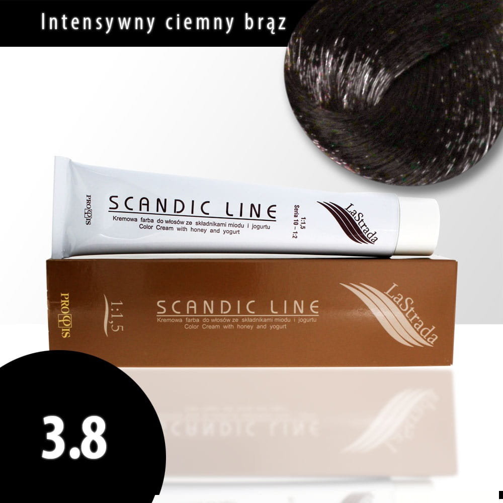 SCANDIC Line Profis lastrada farba do włosów 100ML 3.8