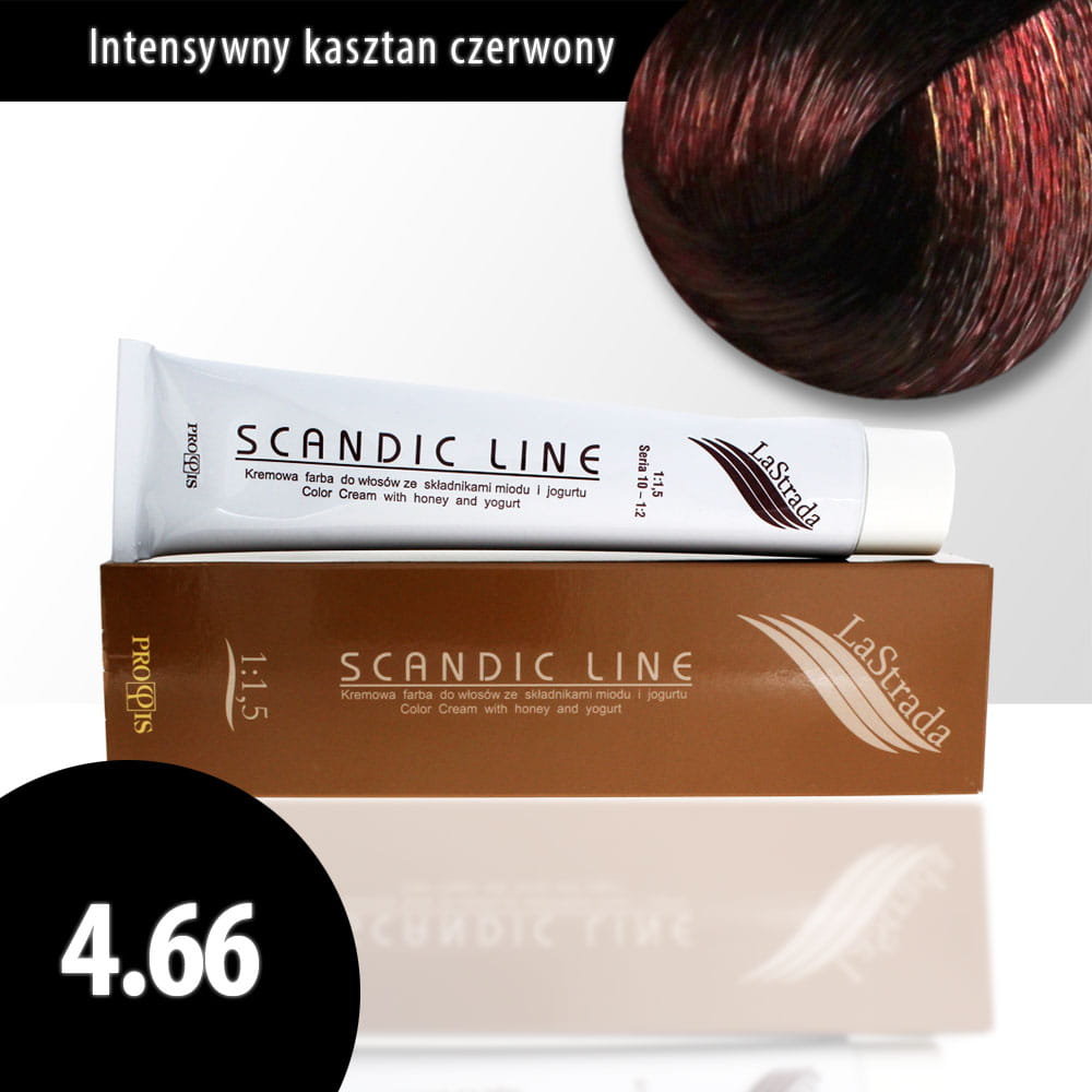 SCANDIC Line Profis lastrada farba do włosów 100ml 4.66