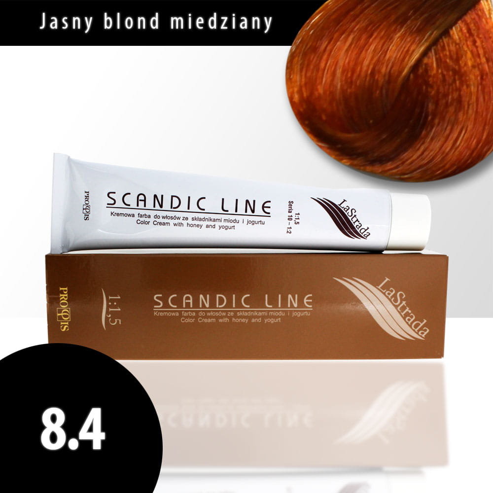 SCANDIC Line PROFIS LASTRADA FARBA DO WŁOSÓW 100ML 8.4 scandicline