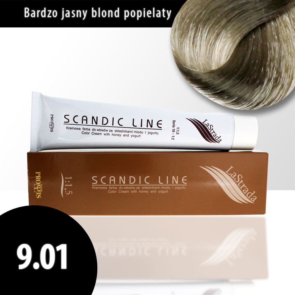 SCANDIC Line Profis lastrada farba do włosów 100ML 9.01