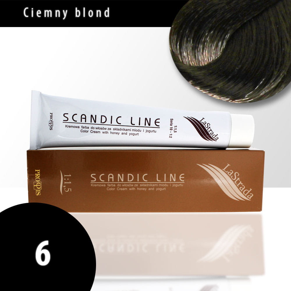 SCANDIC Line Profis lastrada farba do włosów 100ML 6
