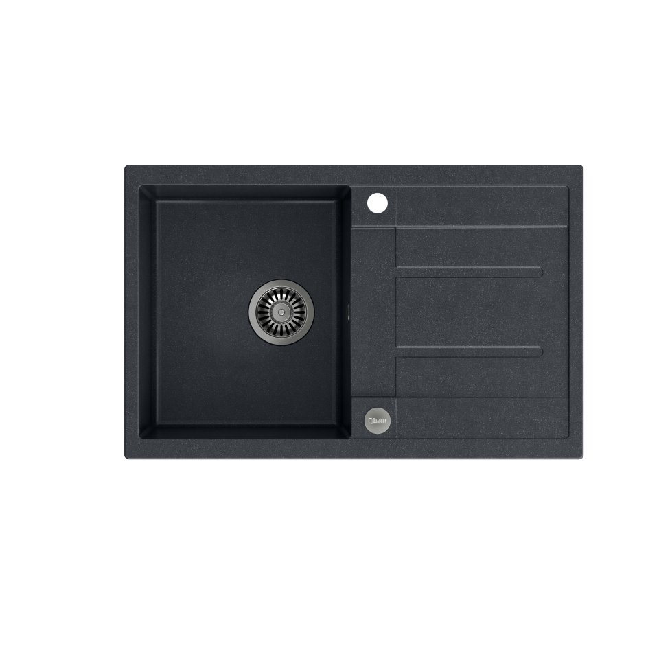 QUADRON MORGAN 111 czarny metalik + odpływ stalowy (HB8203U8-BS) HB8203U8-BS