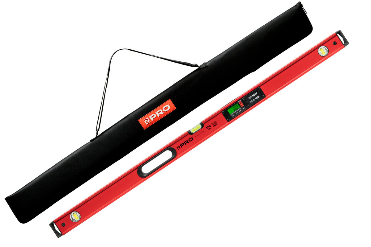 Poziomnica elektroniczna IP65 PRO900 DIGITAL 100 cm czerwona (z pokrowcem) E2100 PRO