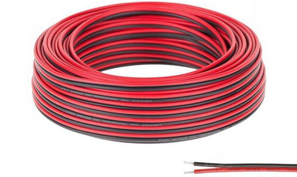 Przewód DC KABEL do taśm LED 2-ŻYŁY 2x0,45mm 10m
