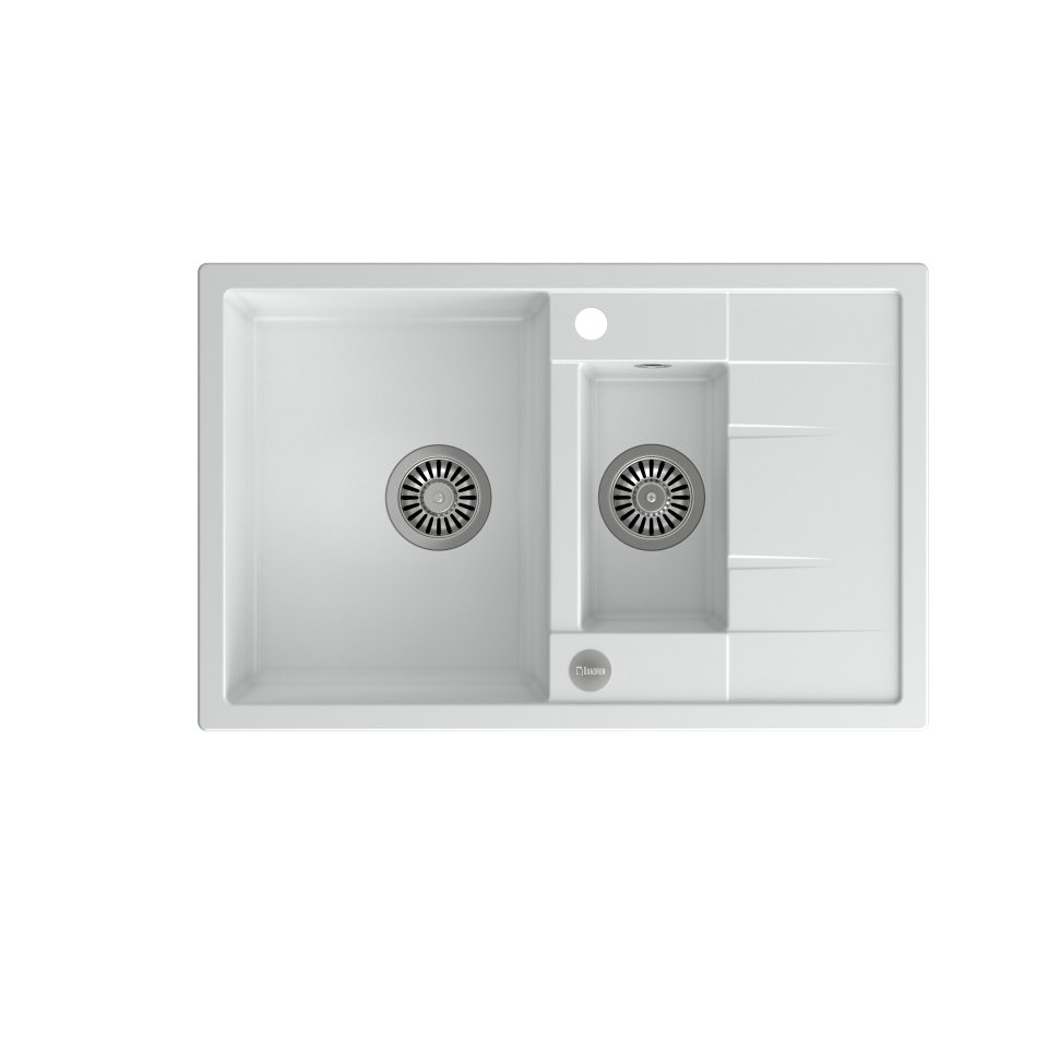 QUADRON MORGAN 156 biały metalik + odpływ stalowy (HB8224U1-BS) HB8224U1-BS