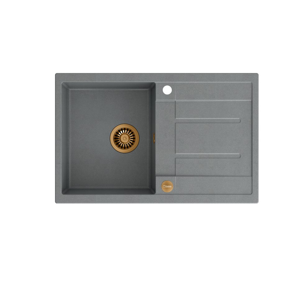 QUADRON MORGAN 111 szary metalik + odpływ miedziany PVD (HB8203U5-C1) HB8203U5-C1