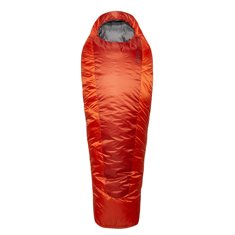 Rab Rab Solar Eco 1 Sleeping Bag Long, czerwony Left Zipper 2022 Śpiwory syntetyczne QSS-12-RCY-LNG-LZ