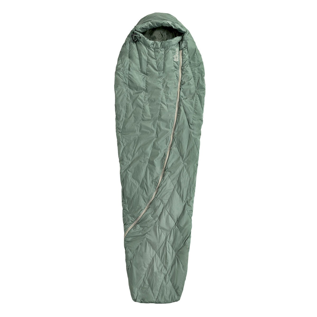 Śpiwór puchowy Jack Wolfskin ATHMOS DOWN +5, 195 CM picnic green LEFT