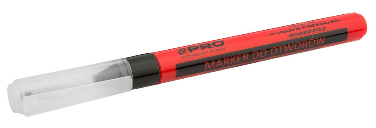 Marker do otworów 25 mm czarny PRO