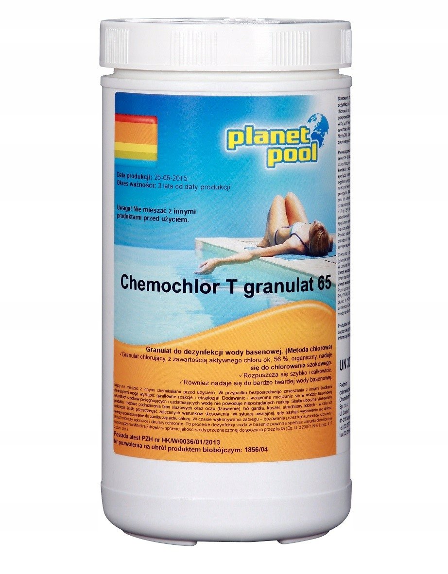 Planet Pool Produkt do pielęgnacji wody basenowej CHEMOCHLOR T 1 kg