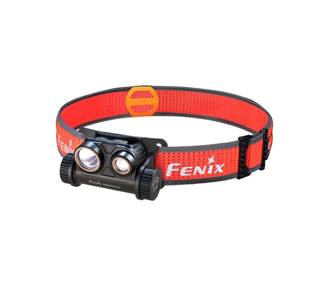 Fenix HM65RDTBLC -LED Czołówka akumulatorowa LED/USB IP68 1500 lm 300 h czarna/pomarańczowa