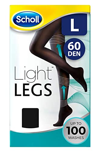 Scholl Lekkie legginsy kompresyjne dla kobiet 60 Denier, czarne, L
