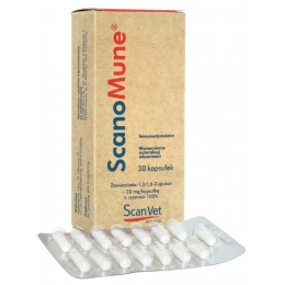 SCANVET SCANOMUNE 20mg 30 kapsułek na odporność pies kot