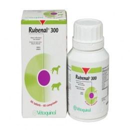 Фото - Ліки й вітаміни Vetoquinol rubenal 300 mg 60 tabletek 
