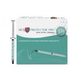 Vet Protector Pro Jama ustna Dziąsła 10x 3ml PŁYN DO PŁUKANIA KIESZONEK DZIĄSŁOWYCH U PSÓW I KOTÓW