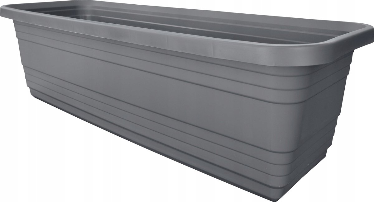 LAMELA Skrzynka balkonowa Bona 50 x 17.5 cm plastikowa antracytowa