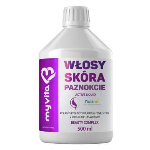 Myvita Włosy, Skóra, Paznokcie Liquid 500 ml (5903021593337)