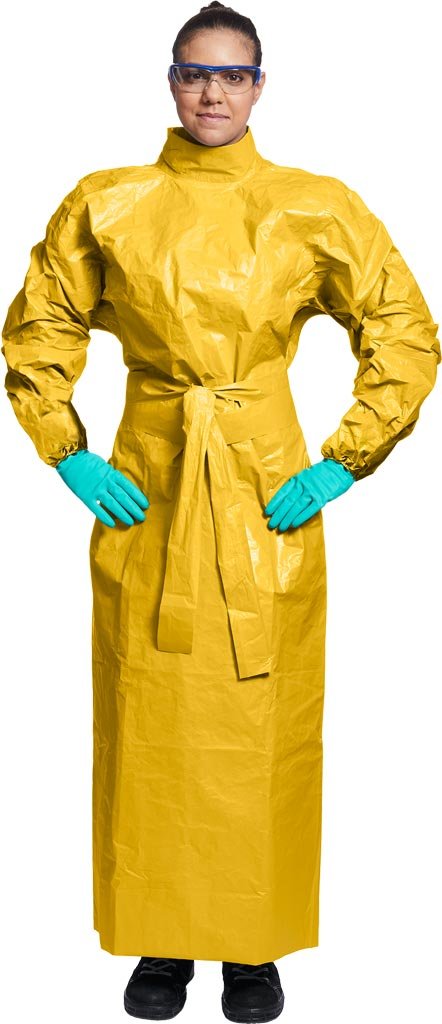Fartuch ochronny żółty roz.L-XXL