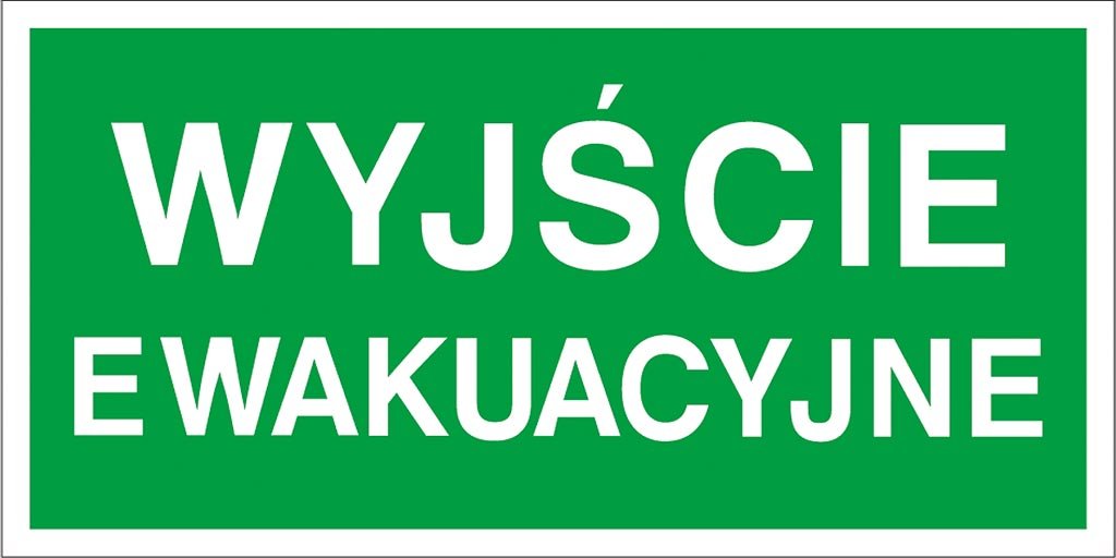 Znak Wyjście Ewakuacyjne Z-2E-PT-200x400
