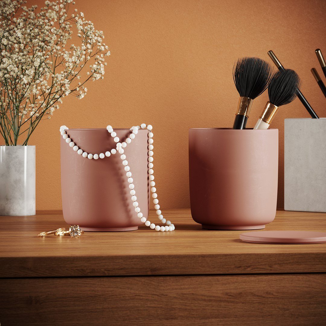 AmeliaHome, Organizer na biżuterię i kosmetyki Brymby styl nowoczesny do wewnątrz