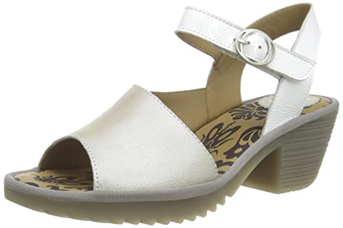 Fly London Sandały damskie Wely439fly, Srebro Offwhite, 36 EU