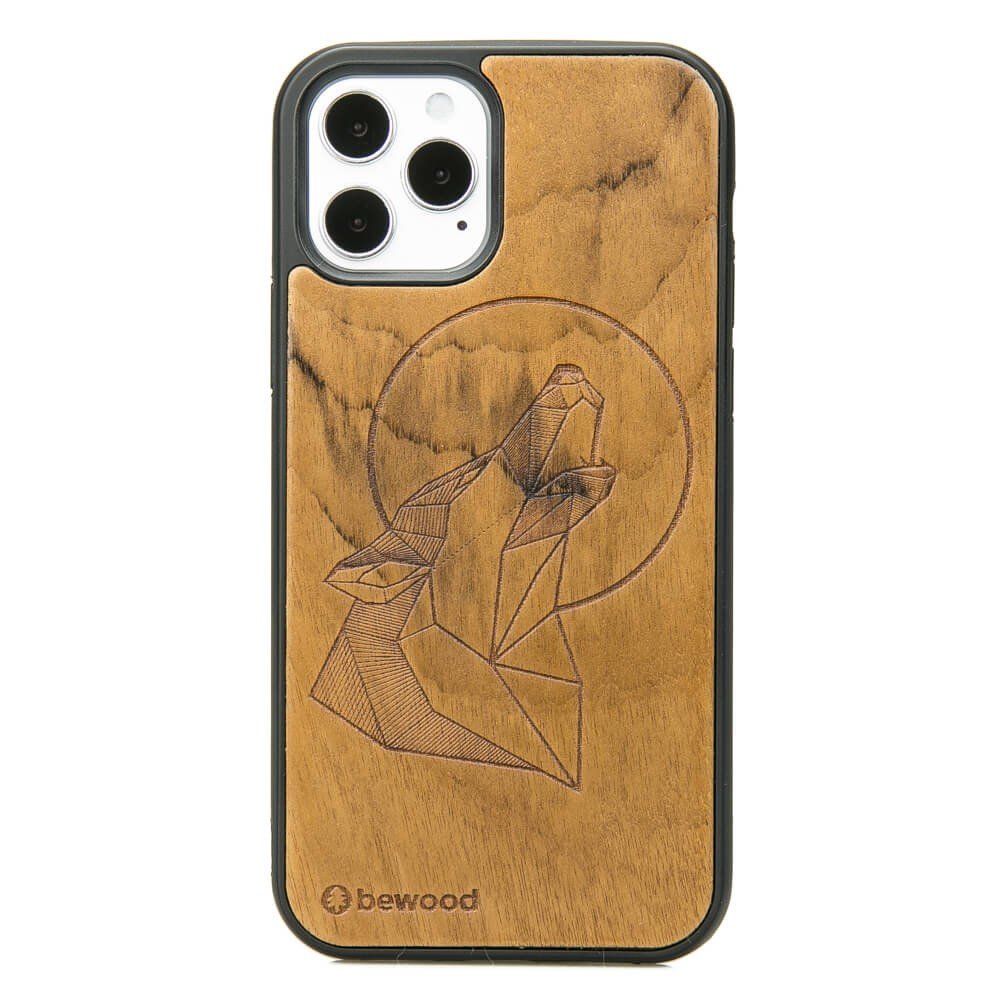 Bewood Etui Drewniane Wilk Imbuia do Apple iPhone 12/12 Pro |BWD06611