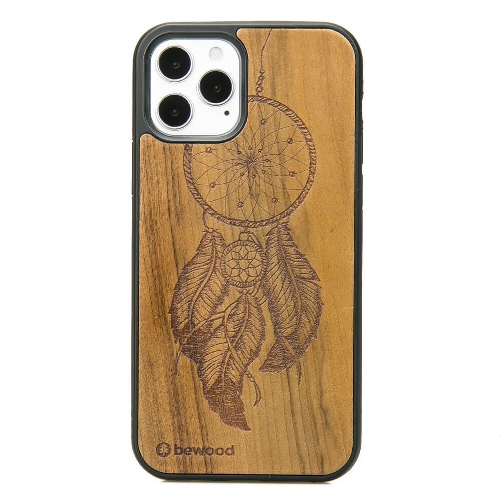 Bewood Etui do Apple iPhone 12/12 Pro Łapacz Snów Imbuia