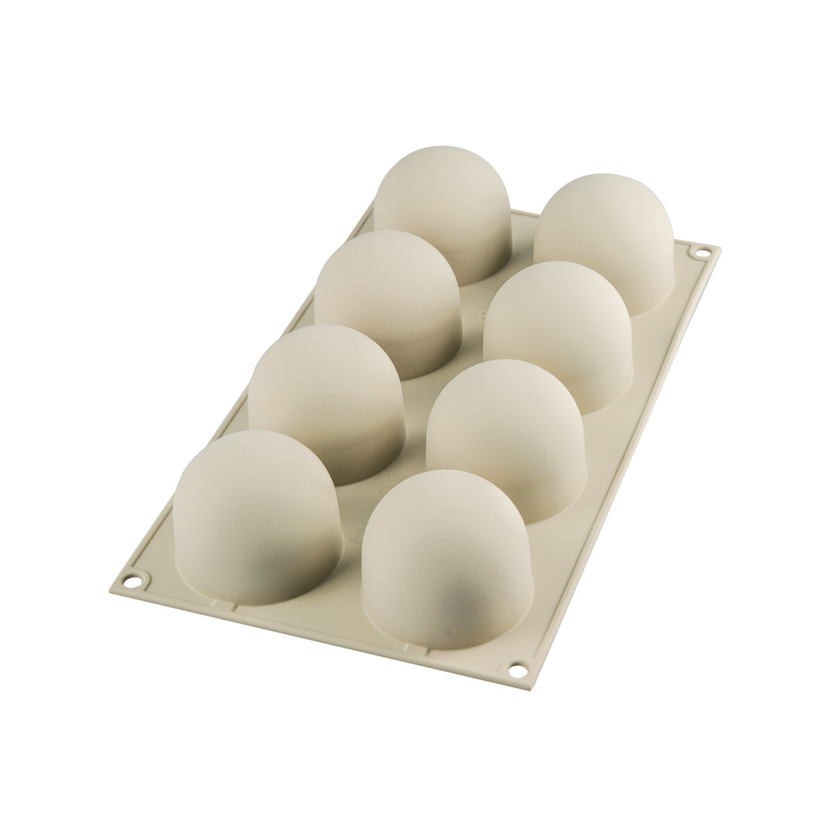 Silikomart 3Design Dolce Tartufo Szara Forma Do 8 Ciastek Silikonowa Wh