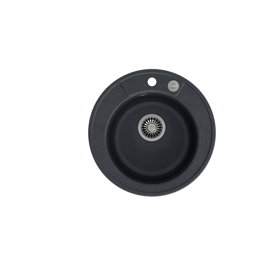 QUADRON DANNY 210 czarny metalik + odpływ stalowy (HB8301U8-BS) HB8301U8-BS