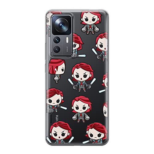 ERT GROUP etui na telefon Xiaomi 12T/12T pro/K50 Ultra, case oryginalny i oficjalnie licencjonowany przez Marvel, wzór Black Widow 013, optymalnie dopasowane, plecki z TPU częściowo przeźroczyste