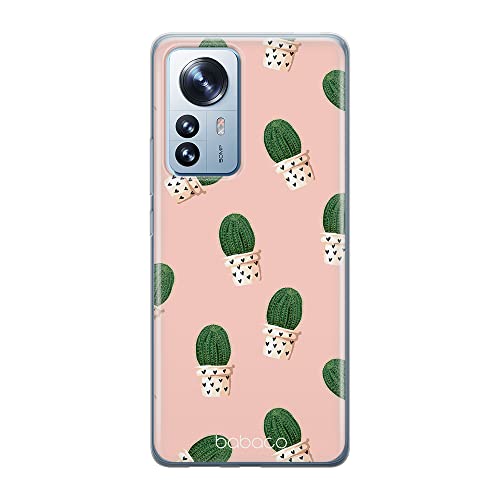 ERT GROUP etui na telefon Xiaomi 12 / 12X, case oryginalny i oficjalnie licencjonowany przez Babaco, wzór Plants 001, optymalnie dopasowane, plecki z TPU