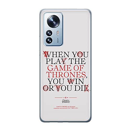 ERT GROUP etui na telefon Xiaomi 12 PRO, case oryginalny i oficjalnie licencjonowany przez Game of Thrones, wzór 009, optymalnie dopasowane, plecki z TPU