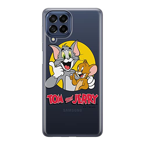 ERT GROUP etui na telefon Samsung M53 5G, case oryginalny i oficjalnie licencjonowany przez Tom & Jerry, wzór 013, optymalnie dopasowane, plecki z TPU częściowo przeźroczyste