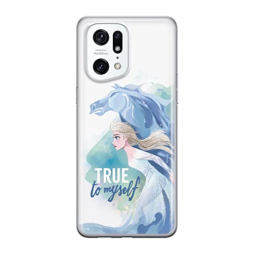 Etui Elsa 012 Disney Nadruk pełny Biały Producent: OPPO, Model: FIND X5 PRO
