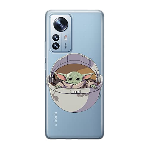ERT GROUP etui na telefon Xiaomi 12 / 12X, case oryginalny i oficjalnie licencjonowany przez Star Wars, wzór Baby Yoda 026, optymalnie dopasowane, plecki z TPU częściowo przeźroczyste