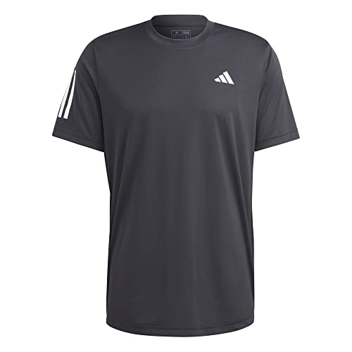 adidas Męski T-shirt (Short Sleeve) Club 3Str Tee, Black, HS3262, S