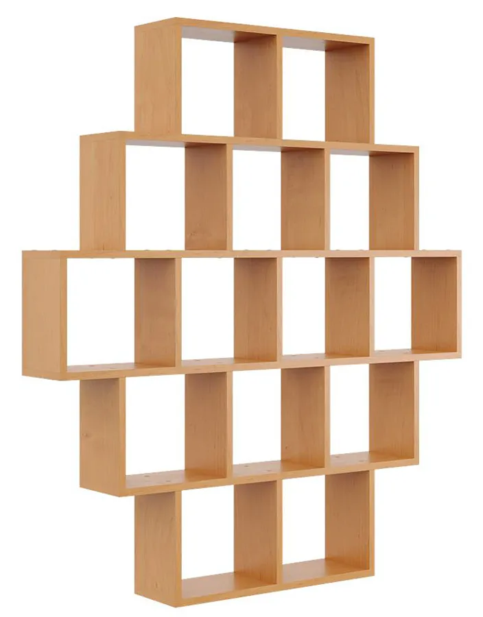 Minimalistyczny regał wiszący w kolorze olchy T2-S60