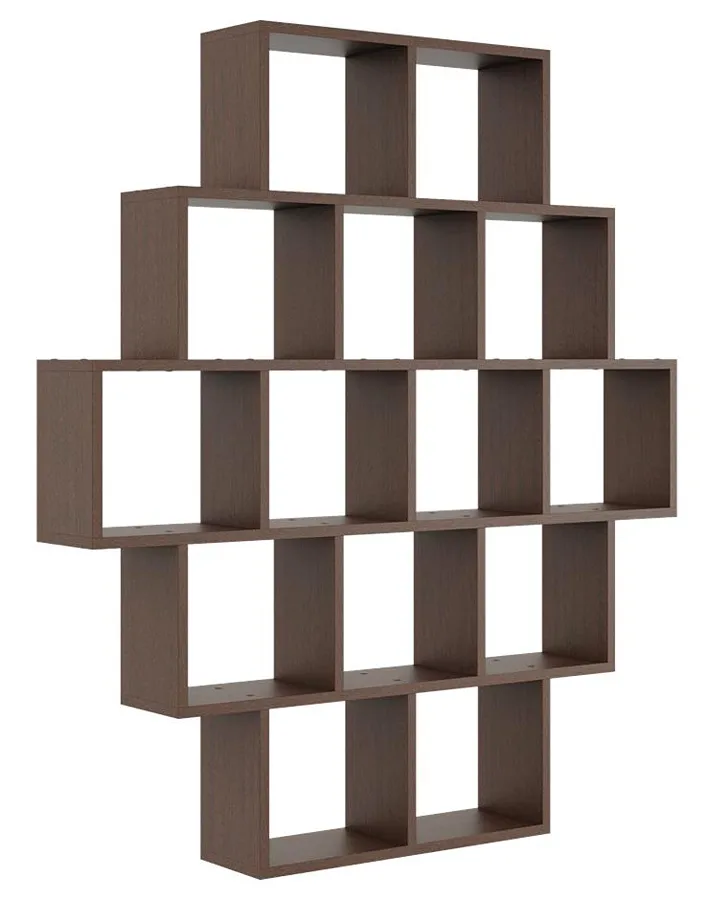 Regał otwarty wiszący lub stojący w kolorze wenge G9-K72