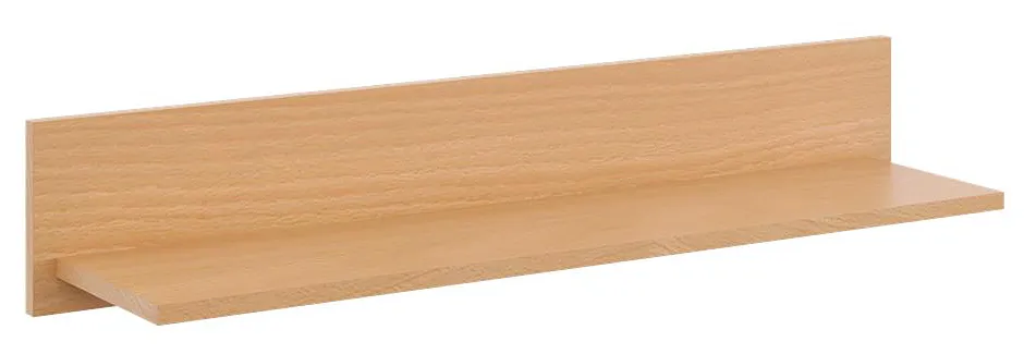 Minimalistyczna półka ścienna w kolorze buk H4-M56