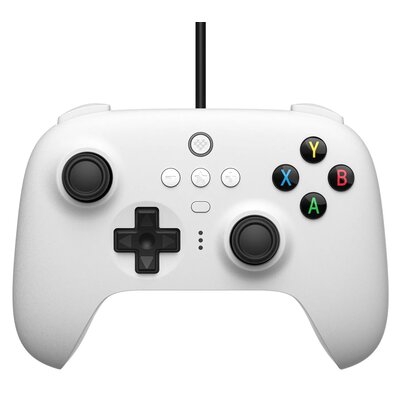 8BitDo Ultimate Wired Controller PC do PC, Nintendo Switch Android TV, iOS - przewodowy - biały