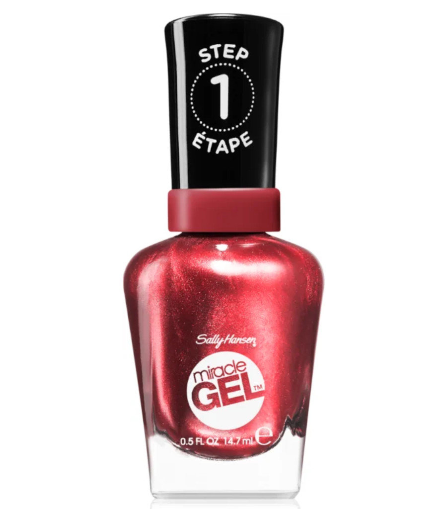 Sally Hansen, Miracle Gel, Lakier Do Paznokci, 555 Gelbordeaux Glow, 14,7 ml