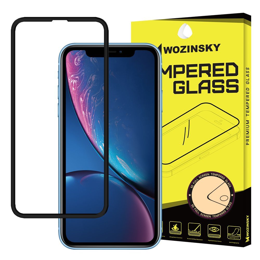 Wozinsky Wozinsky PRO+ szkło hartowane 5D Full Glue z ramką iPhone XR czarny