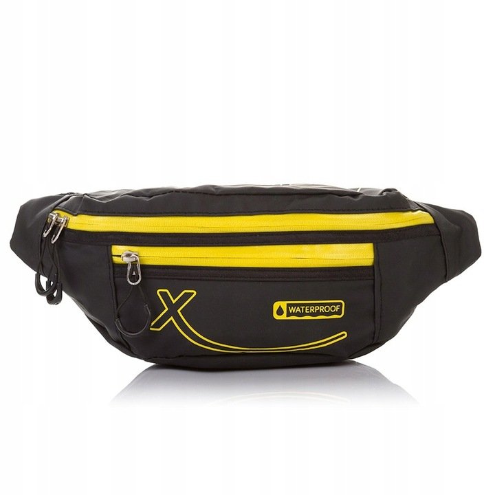 SASZETKA MĘSKA NERKA SPORTOWA WODOODPORNA CZARNA