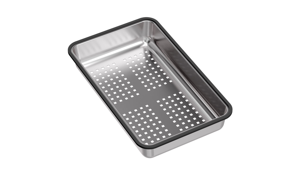 QUADRON Wkładka ociekowa (380x230x60 mm) stal szczotkowana RFC01-01 * *Kupuj TANIEJ u Nas*(22)-266-82-20*Zapraszamy :)