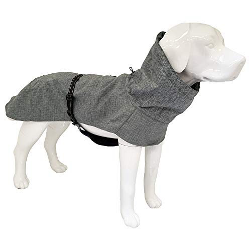 Croci Hiking płaszcz dla psa, wodoodporny, dla psów, z podszewką, płaszcz zimowy, podszewka termiczna, Everest Grey, rozmiar 55 cm - 381 g