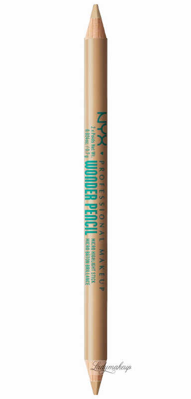 NYX Professional Makeup - WONDER PENCIL MICRO HIGHLIGHT STICK - Wielozadaniowy rozświetlacz w kredce - 0,7 g - 04 - DEEP