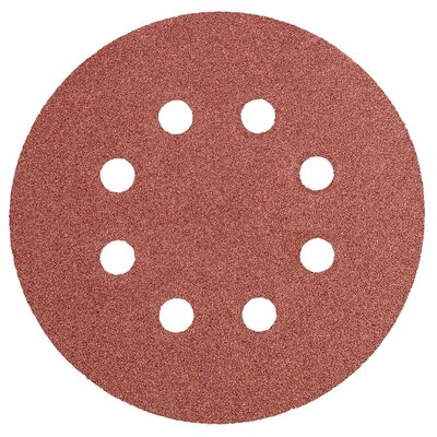 Topex Grupa sp. z o.o. S.K. Krążki ścierne 125mm K240 5szt. z 8 otworami 55H944