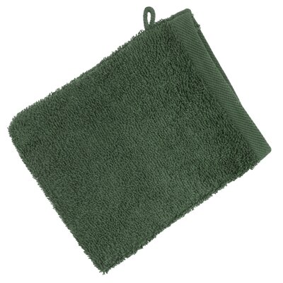 Ręcznik myjka Gładki 2 16x21 zielony ciemny 31 500g/m2 Eurofirany