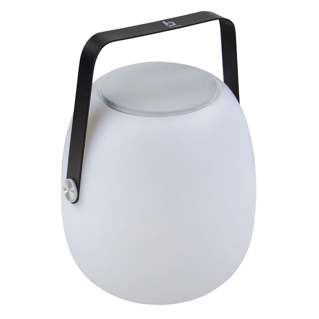 Bo-Camp Lampa stołowa LED z głośnikiem Bluetooth Wade, biało-czarna